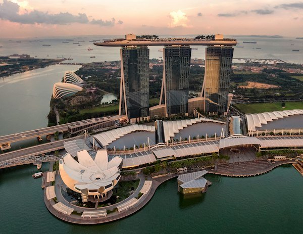 Commercial retail shops in Orchard Road and Marina Bay Singapore