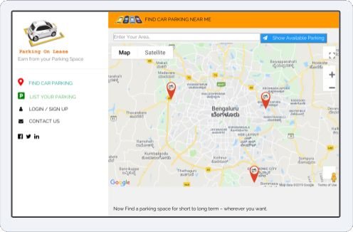 Parking spaces and garages available on monthly rent